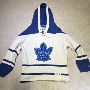 Toronto Maple Leafs Blue and Cream Hoodie
